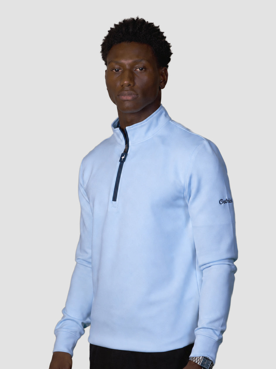 Sweater Prestige Soft in sky blue, front view